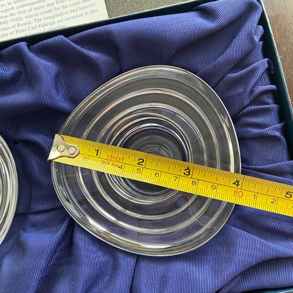 FABREGE Imperial Collection Luxe Oblong Glass Crystal Votives in Display Box - Picture 9 of 13